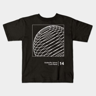 Cool Planet - Minimalist Style Graphic Artwork Kids T-Shirt